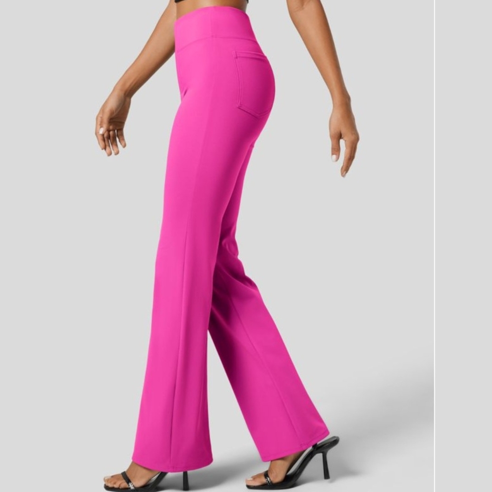 HALARA Pink Boot Cut Flare Pants